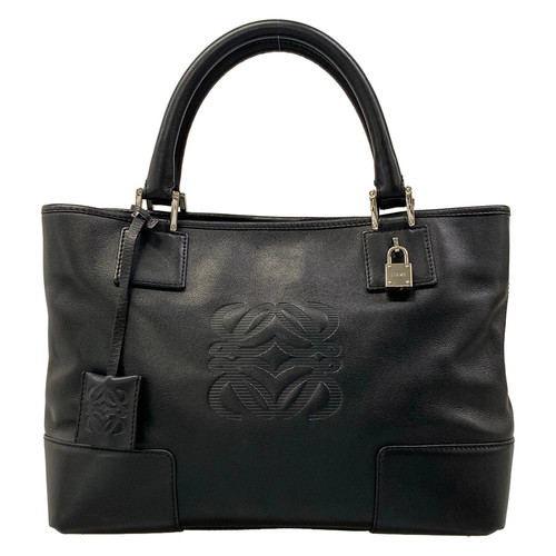 LOEWE Ame Black Leather Tote Bag