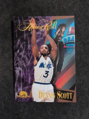 1995-96 Skybox Premium Dennis Scott Honor Roll 266 Orlando Magic Basketball Card