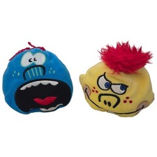 Set 2 Vtg Silly Slammers 39 Fava 41 Benny Big Mouth Beanbag Plush 1998 Works