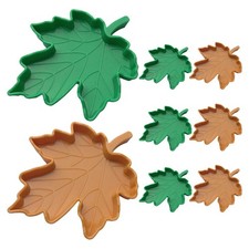  8 Pcs Leaf Reptile Food Water Bowl Leaf-shaped Bowls Corn Snake Crawl Dish