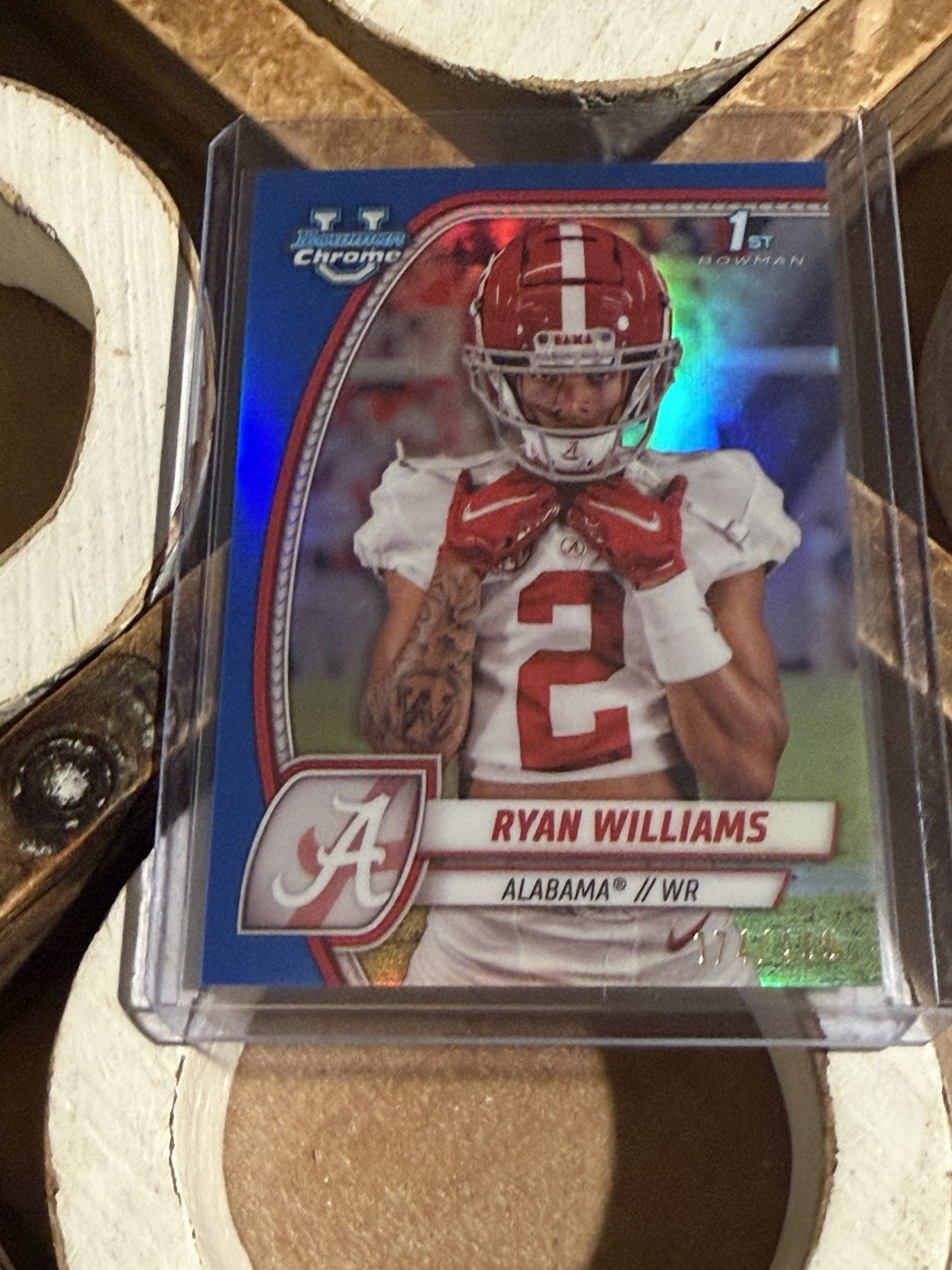 2024 Bowman U Chrome Blue Refractor 174/199 Ryan Williams #53