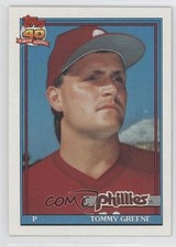 1991 Topps Tommy Greene #486 0c4