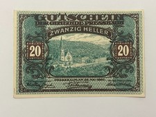 👀AUSTRIA 1920 20 HELLER BANKNOTE HIGH GRADE UNC SCARCE ANTIQUE 👀