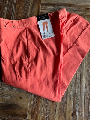 Rafaella Women's Pull On Soft Stretch Comfort Capri Dress Pants Size 10 Ember