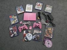 Sony Playstation 2 PS2 Slim Console in Pink +10 Games