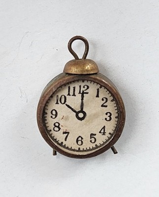 Vintage Premium Cracker Jack Prize Alarm Clock Charm Penny Toy