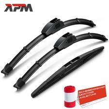 3x Scheibenwischer Wischerblatt Vorne Hinten 400/400/300 für Jeep Wrangler 4 JL