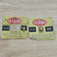 Vintage Testors No. 2 Glo Plug For Model Airplane Lot Of 2 NOS