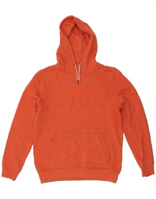 SALTROCK Mens Graphic Hoodie Jumper Small Orange Cotton AA07
