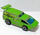 Vintage 1976 Hot Wheels Spoiler Sport Van Lime Green Blackwall Tires Larry Wood