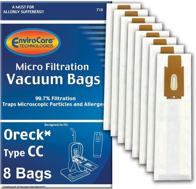 Replacement Micro Filtration Vacuum Cleaner Bags made to fit Oreck CC XL. Fits