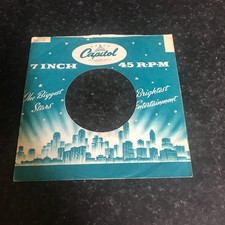 One 7"   CAPITOL  Records  -  Original Record  Sleeve -  1958-62 -  1.26