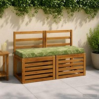 Bankkissen Soest 100 % Polyester Blattdesign 100 X 40 X 8 Cm