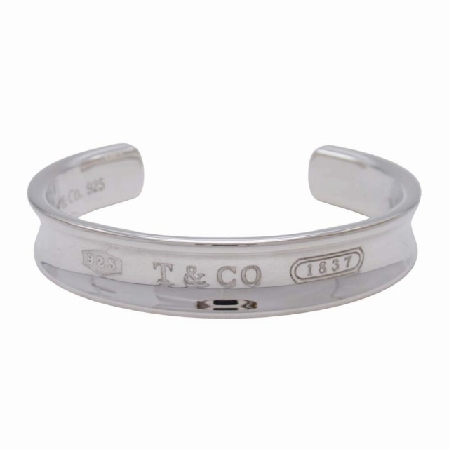 Tiffany & Co 1837 Sterling Silver Open Cuff Bangle Vintage 1997 Y0717