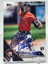 2016 Topps Update Series - Chris Devenski #US270 (RC) MLB SIGNED BASEBALL Card