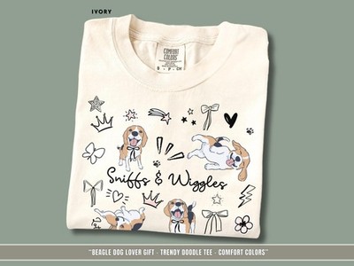 Beagle Shirt for Dog Moms Funny Tee Cute Beagle Lover Gift Doodle