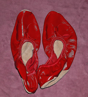 MajestiBallerina Sophie Soft Patent Leather Red Leather Sole Used 42 Prototype