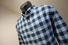 Penguin MunsingWear Flannel Dress Shirt Long Sleeve Plaid Mens Sz Large