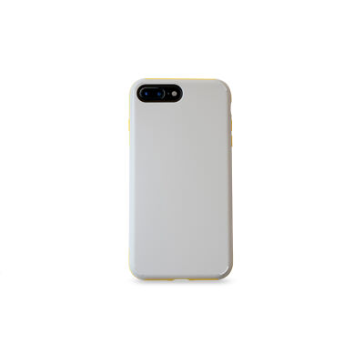 KMP Sporty Schutzhülle für iPhone 8 Plus Passion Gray/Yellow