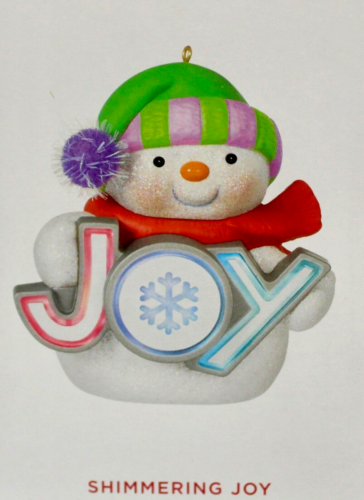 Hallmark 2022 Shimmering JOY Keepsake Ornament Magic Snowman NIB - Picture 1 of 3