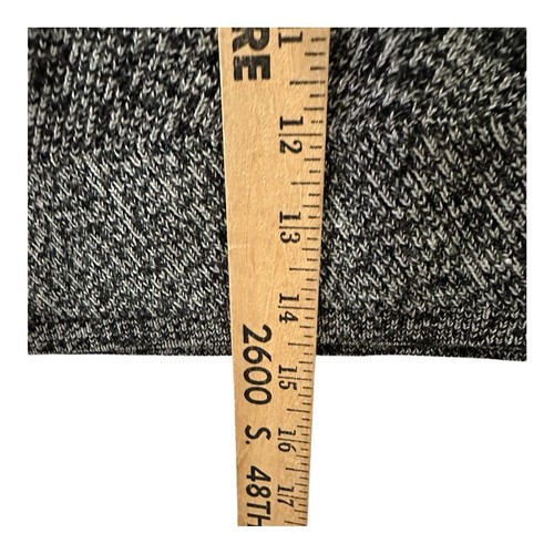 Alice And Olivia Employed Womens S Wool Gray Knit Short Sleeve Cropped Sweater - Picture 5 of 7