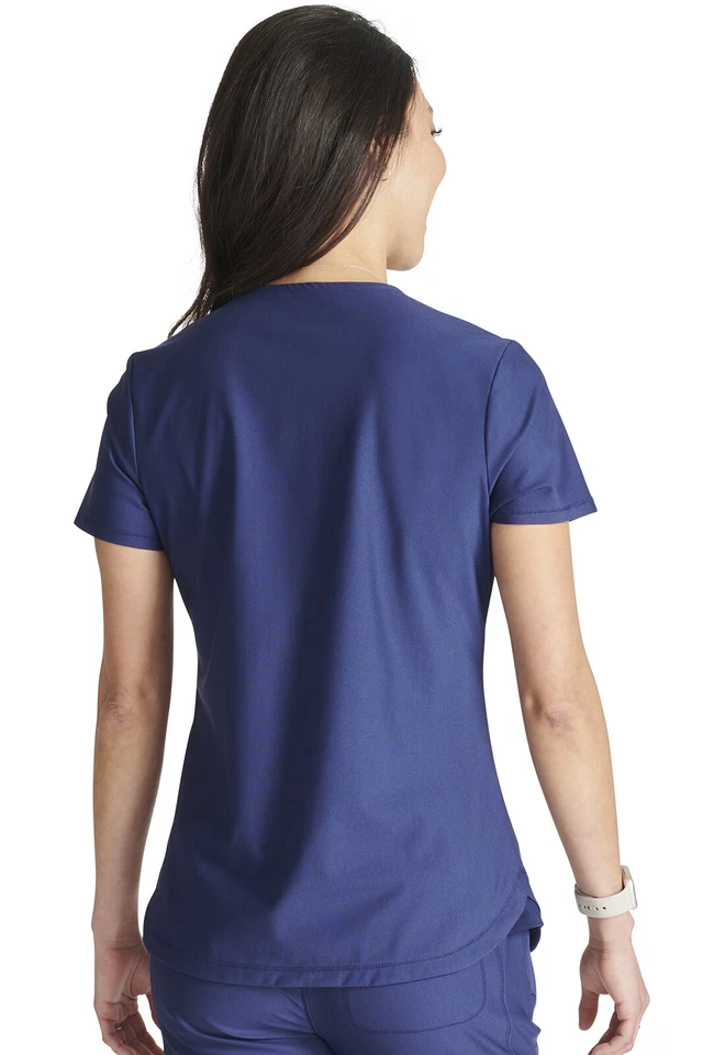 Cherokee Scrubs Form V Neck Top CK843 NAV Navy Free Shipping - Image 3 of 4