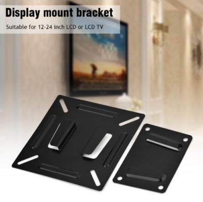 TV Mount Wall-mounted Stand Bracket Holder for 12-24 Inch LCD Monitor TV Screen