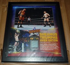 WWE PLAQUE SUMMER SLAM SHEAMUS TRIOMPHS ORTON #5/199 ONLY 199 IN THE WORLD RARE
