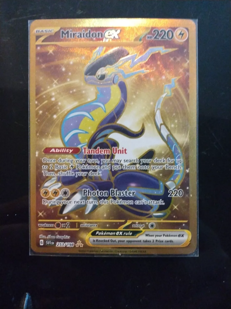 Miraidon EX 253/198 - Scarlet & Violet - Pokemon TCG - Gold Rare