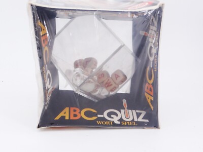 ABC Quiz Word Dice Game Vintage Board Game 80s Arxon NEW ORIGINAL BOX