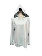 The North Face XL Women’s Base Layer Hoodie Baby Blue Warm Long Sleeve Hiking