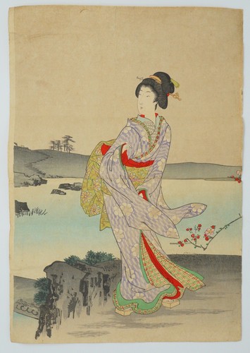 Japanese Woodblockprint by Toyohara Chikanobu 1895 Original 3 Sheets 0922C11 - Picture 7 of 12