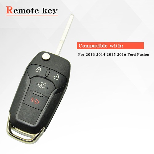 1pcs For 2013 2014 2015 2016 Ford Fusion Keyless Entry Car Remote Flip