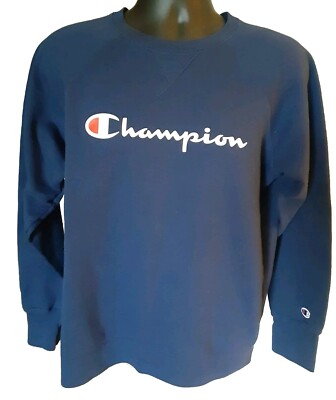 Mens Sweatshirts Champion Sweater Dark Blue Xl CHAMPION Sweatshirt