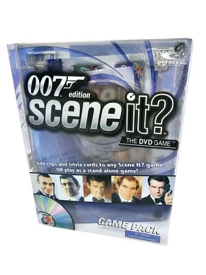 Scene It? 007 James Bond Edition DVD Game - NEW Open Box, Factory Sealed Cards