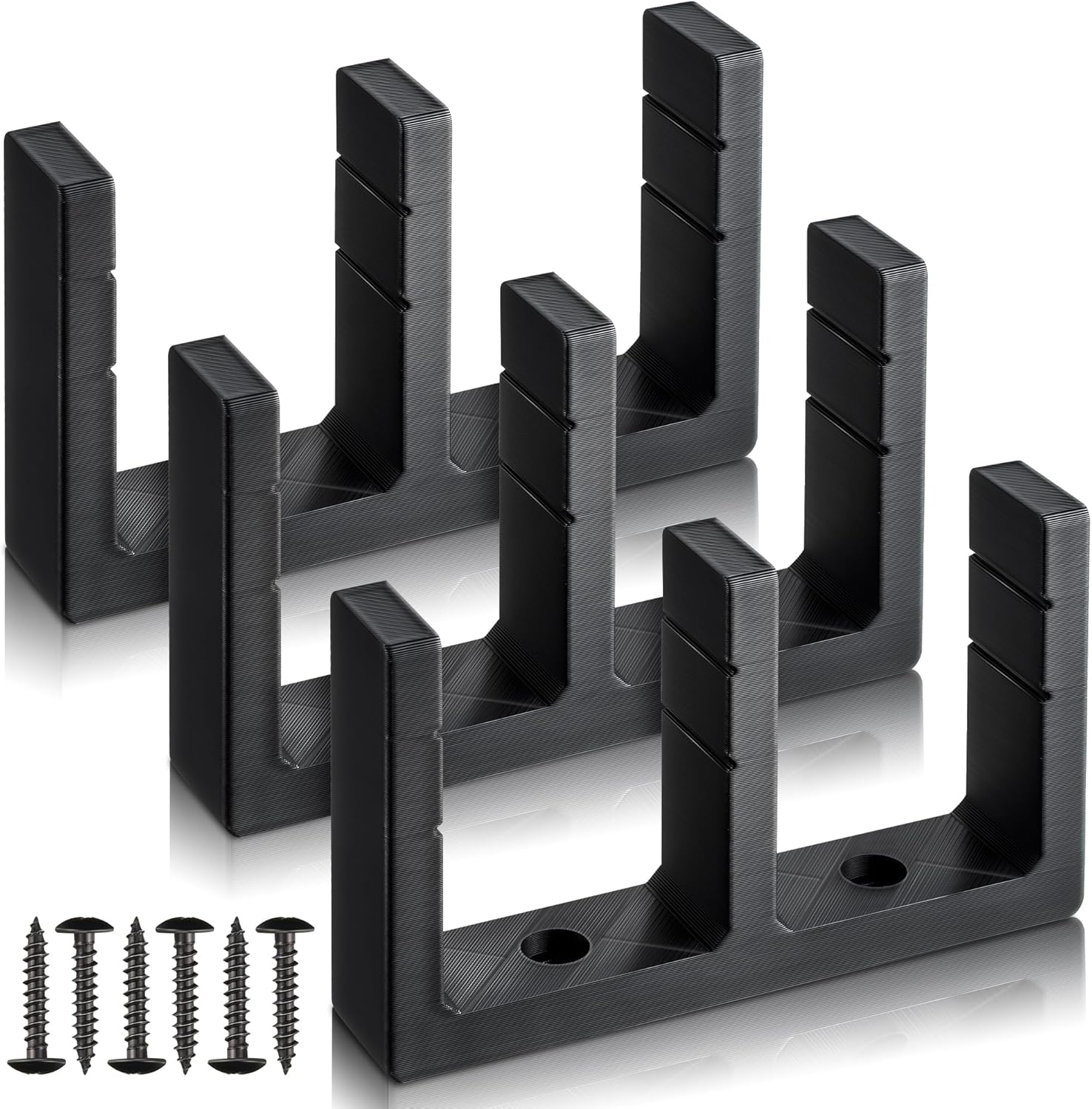 3 Pack Sliding Closet Door Floor Guide, Sliding Door Bottom Hardware for 1-3/8 I