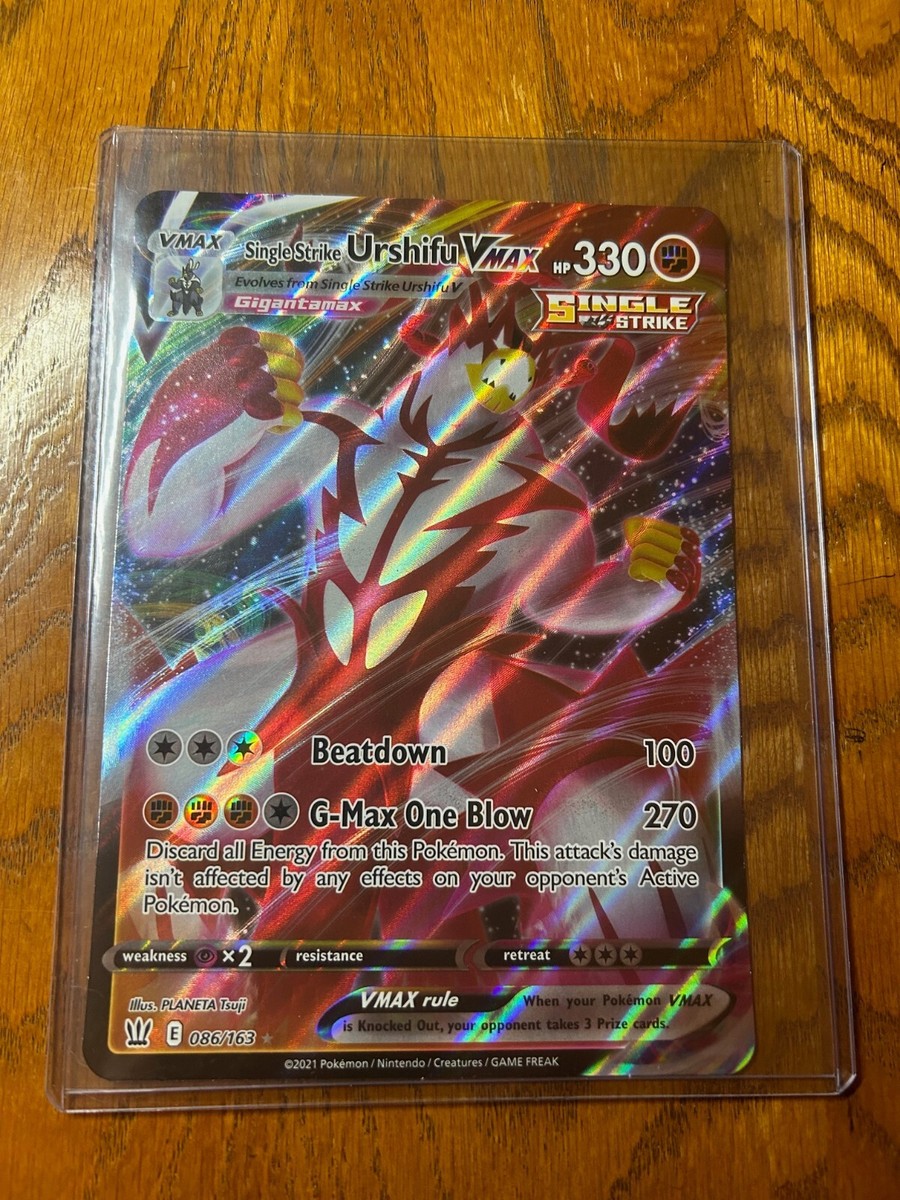 pokemon card giant vmax JUMBO Single Strike Urshifu VMAX Promo Card 086/163 Pokemon