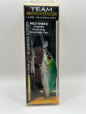Team Cormoran Belly Diver N /  7,2cm 15,0g Floating, Wobbler
