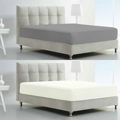 30cm DEEP FITTED SHEET 400 TC THREAD COUNT 100% EGYPTIAN COTTON DOUBLE KING SIZE