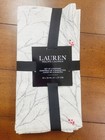 Lauren Ralph Lauren Set of 4 WINTER NIGHT SILVER Dinner Napkins Christmas
