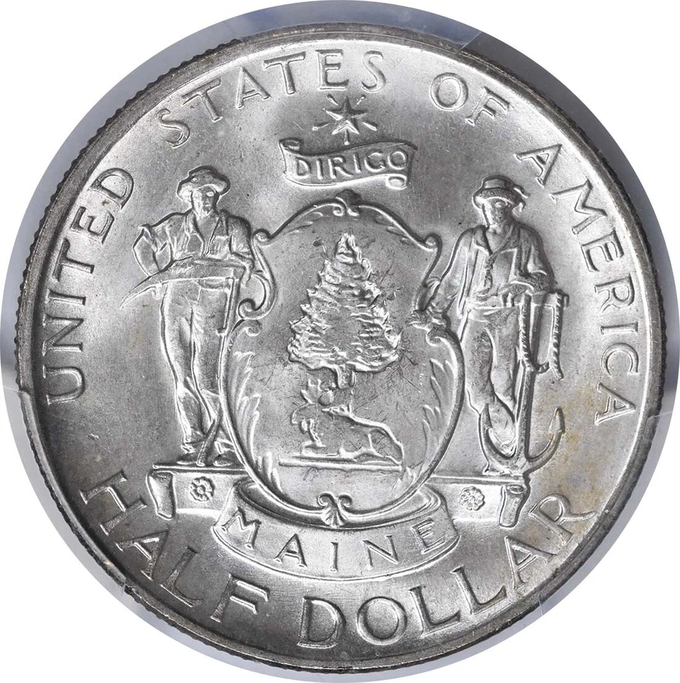 Maine Commemorative Silver Half Dollar 1920 MS66+ PCGS (CAC) - Image 3 of 4