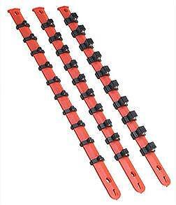VIM Tools VIMV523 VIM Hand Tools V523 3 Pc. Socket Organizer Rack Set - 1/4'', 3/
