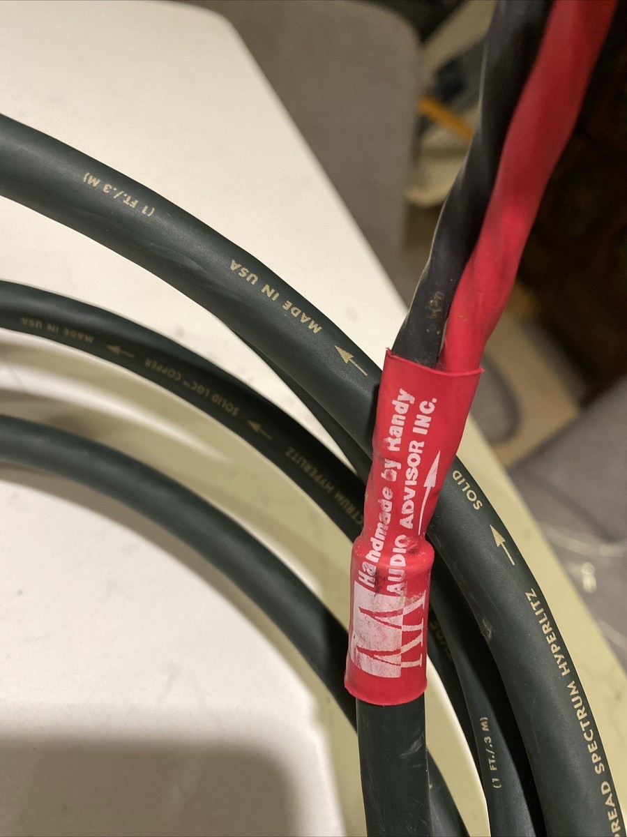 AudioQuest Type 6 6+ Hyperlitz Speaker Cable 11' Long Pair And 5