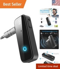 Wireless Bluetooth Audio Receiver  Transmitter with Built-in Mic for On-the-Go