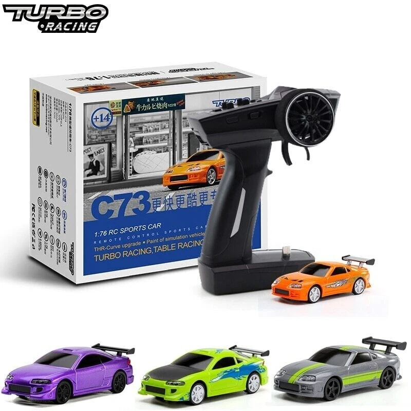 Радиоуправляемый автомобиль Turbo Racing 1:76 C75 C71 C73 C72 Drift с гироскопическим радио полностью пропорциональный - Изображение 2 из 4
