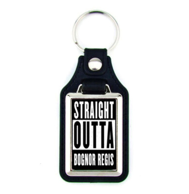 Straight Outta Bognor Regis Schlüsselanhänger Schlüsselring
