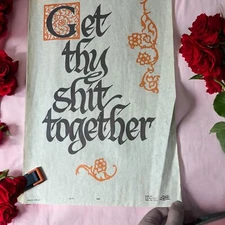 Vintage 11 X 17 Good Humor Poster Kalan Inc 1976 Bathroom Motivation