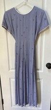 Vintage Beautiful Liz baker purple women dress size 10 petite