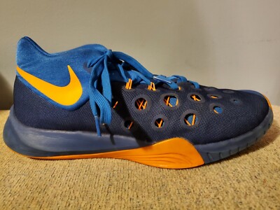 nike high tops blue and orange