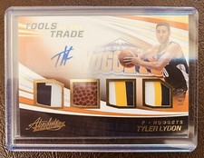 2017-18 Absolute Tools of The Trade Tyler Lydon  RC 4 Patch AUTO 4/25 Nuggets